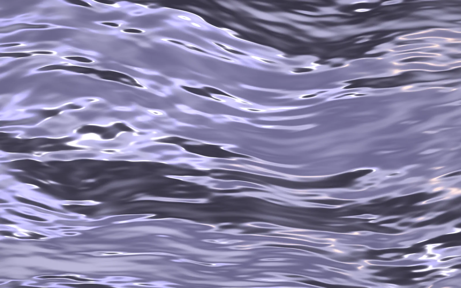 Silk: long horizontal folds of chrome drapery in pale lavender, with dark troughs and bright glints along the crests